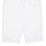 ADIDAS Mesh Lining Womens Jorts Shorts White Relaxed UK 14 W34