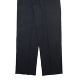 SPENGLER Womens Trousers Black Regular Straight Wool W26 L31