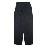 SPENGLER Womens Trousers Black Regular Straight Wool W26 L31