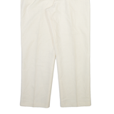 IMPRESSIONS Womens Trousers Cream Relaxed Tapered Wool W30 L28