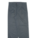 MAD PANTS Mens Trousers Grey Regular Straight Viscose W32 L32