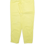 NORWISS Womens Trousers Yellow Relaxed Tapered W24 L29