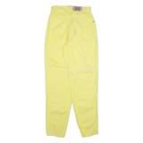 NORWISS Womens Trousers Yellow Relaxed Tapered W24 L29