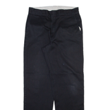 DICKIES Mens Trousers Black Regular Straight W32 L32