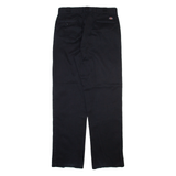 DICKIES Mens Trousers Black Regular Straight W32 L32
