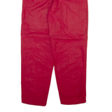 CASUAL CORNER Womens Trousers Red Relaxed Tapered W26 L29