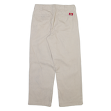 DICKIES Womens Trousers Beige Regular Straight W29 L28
