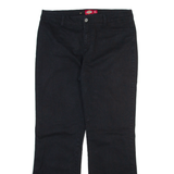 DICKIES Womens Trousers Black Regular Straight W30 L28
