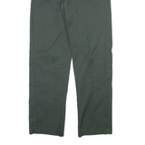 DICKIES Mens Trousers Green Slim Tapered W26 L28