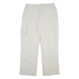 SWITCHER Cargo Mens Trousers Beige Relaxed Straight W34 L32