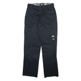 DICKIES Mens Trousers Black Regular Straight W30 L30