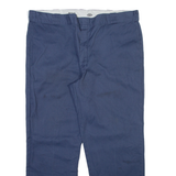 DICKIES 874 Workwear Mens Trousers Blue Regular Straight W42 L30