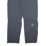 UNLICENSED Detachable Legs Womens Trousers Grey Relaxed Straight W30 L28