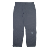 UNLICENSED Detachable Legs Womens Trousers Grey Relaxed Straight W30 L28