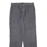 LGO Mens Trousers Grey Relaxed Straight W34 L32