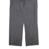 LGO Mens Trousers Grey Relaxed Straight W34 L32