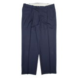 Mens Trousers Blue Regular Straight W34 L28