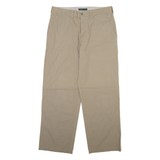 DOCKERS Khaki Mens Trousers Beige Regular Straight W33 L29