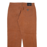 GUESS Mens Trousers Brown Regular Straight W32 L28