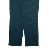 PAOLO FACCHETTI Womens Trousers Green Relaxed Tapered Wool W30 L27