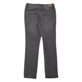 LEE Womens Jeans Grey Regular Straight Stone Wash W30 L30