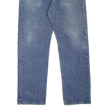 WRANGLER Mens Jeans Blue Regular Straight Stone Wash W36 L32