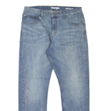WRANGLER Athletic Fit Mens Jeans Blue Regular Tapered Stone Wash W34 L30