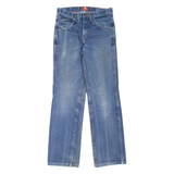 WRANGLER 36MWZ Mens Jeans Blue Slim Straight Stone Wash W28 L30