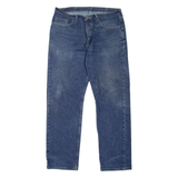 WRANGLER Mens Jeans Blue Regular Straight Stone Wash W36 L32