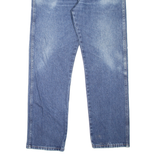 WRANGLER Mens Jeans Blue Regular Straight Stone Wash W36 L32