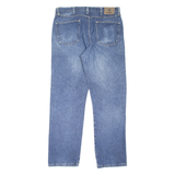 WRANGLER Mens Jeans Blue Regular Straight Stone Wash W36 L32