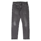 LEVI'S 502 Jeans Mens Grey Regular Tapered Stone Wash W34 L29