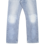 LEVI'S 514 Jeans Distressed Mens Blue Slim Straight Stone Wash W30 L30