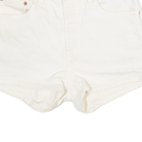 LEVI'S 501 Womens Denim Shorts Cream M W30