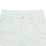 Womens Denim Shorts Green S W28
