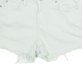 Womens Denim Shorts Green S W28