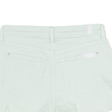 Womens Denim Shorts Green S W28