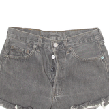 LEVI'S 501 Womens Denim Shorts Grey S W28