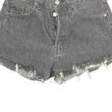 LEVI'S 501 Womens Denim Shorts Grey S W28
