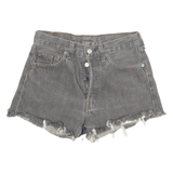 LEVI'S 501 Womens Denim Shorts Grey S W28