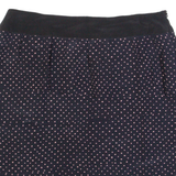 MAX&CO Womens Straight Skirt Black Short Silk Polka Dot UK 8
