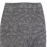 ALL SAINTS Womens Pencil Skirt Grey Knee Length Paisley UK 4