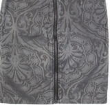 ALL SAINTS Womens Pencil Skirt Grey Knee Length Paisley UK 4