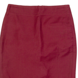 J.CREW Womens Pencil Skirt Red Knee Length S