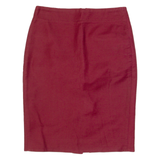 J.CREW Womens Pencil Skirt Red Knee Length S