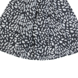 REISS Womens Pleated Skirt Black Short Spotted UK 4