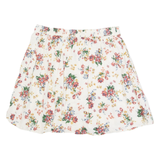SUPERDRY Womens Straight Skirt Cream Short Floral XS