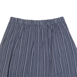 GAP Womens Pleated Skirt Blue Short Striped XS