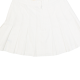 SLAZENGER Womens Pleated Skirt White Short XS