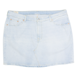 LEVI'S BIG E Womens Mini Skirt Blue Short Denim 2XL